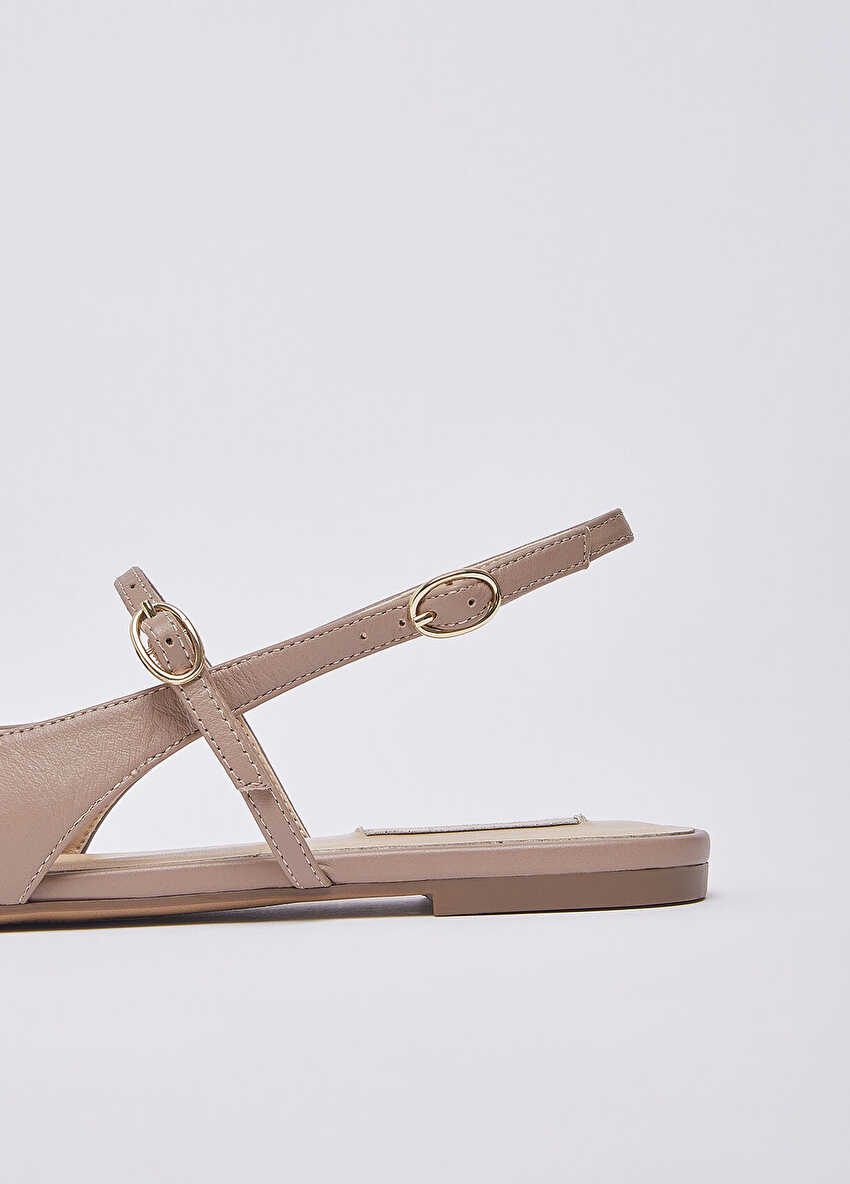 Monogramlı Slingback Ayakkabı