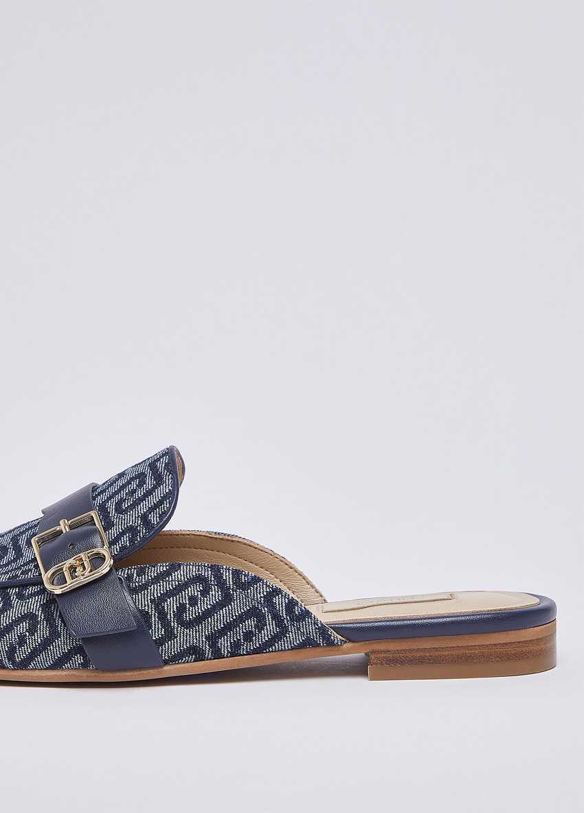 Koyu Denim Monogram Sabot