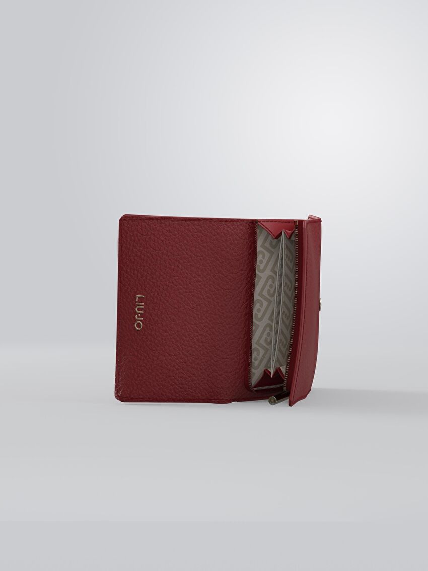 Bordo Trifold Cüzdan