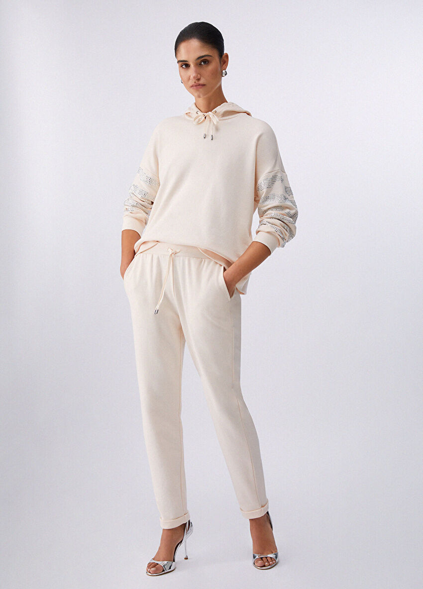 Açık Sarı Kapalı Felpa