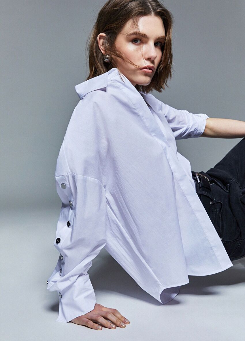 Beyaz Uzun Kollu Gömlek