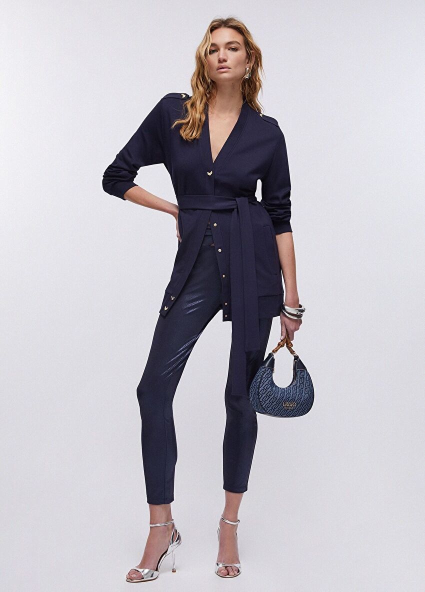 Lacivert Jersey Ceket