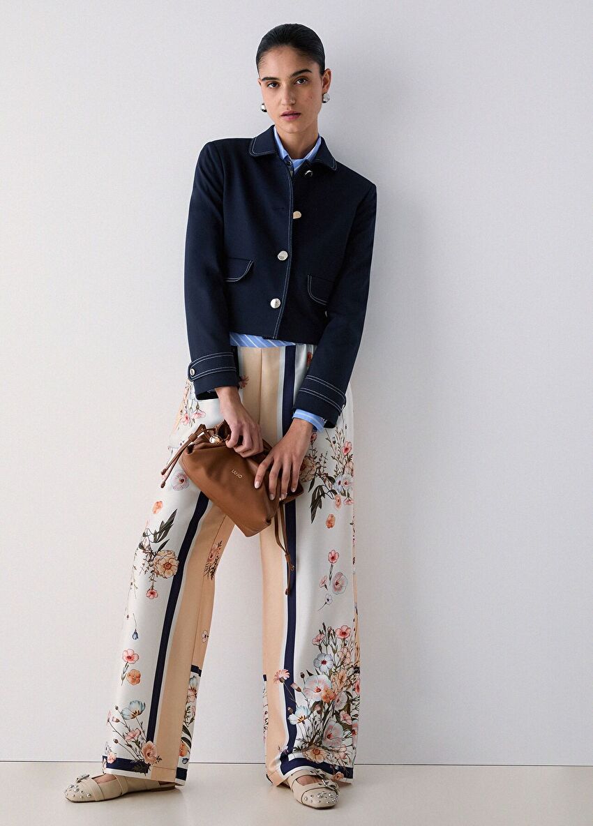 Mavi Navetta Uzun Pantolon