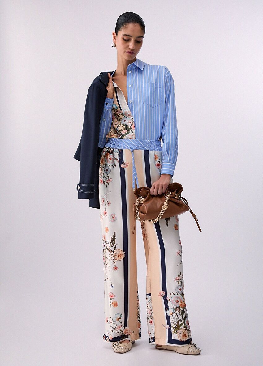 Mavi Navetta Uzun Pantolon