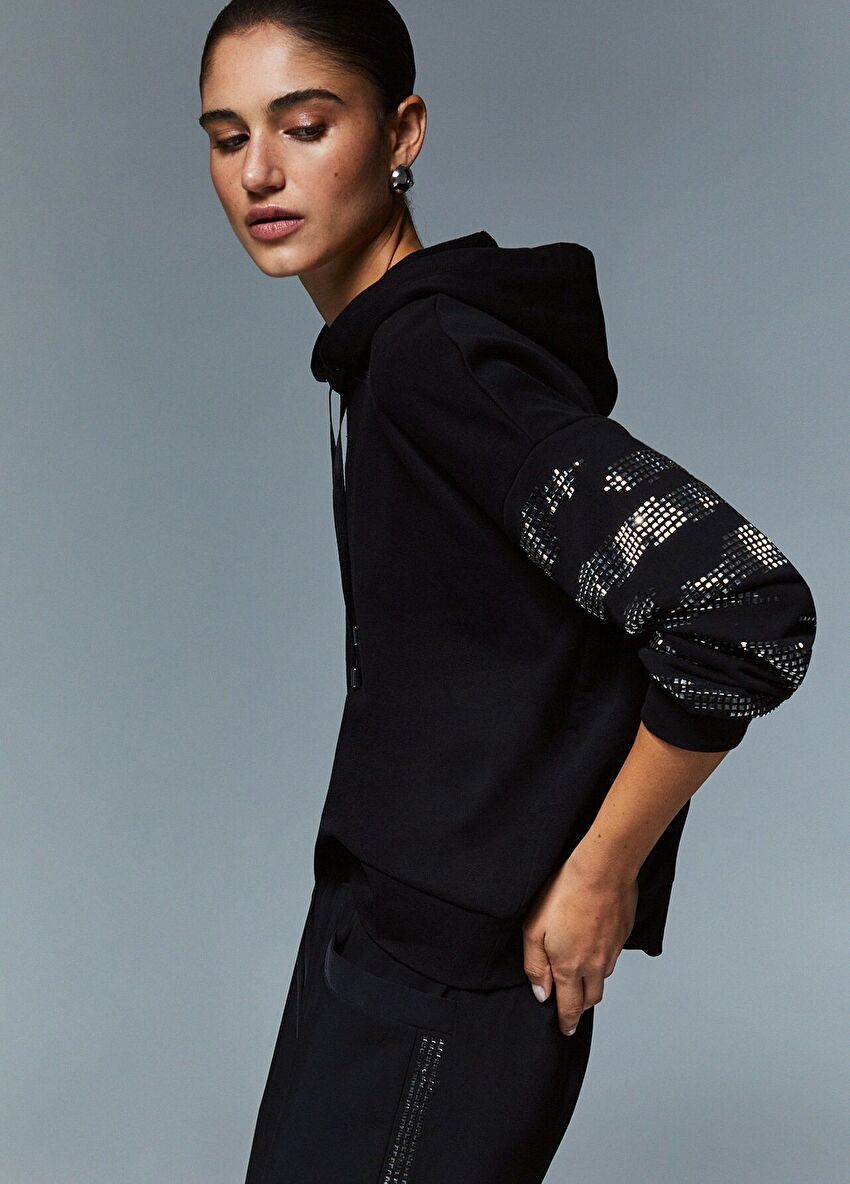 Taşlı Sweatshirt
