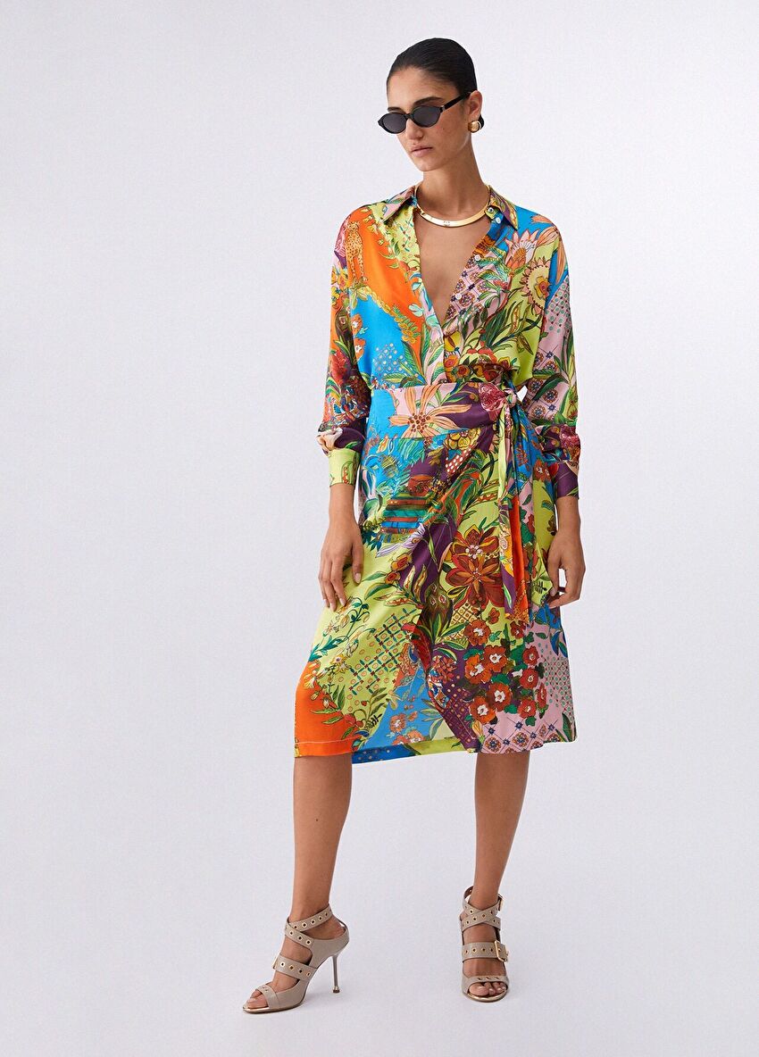 Çoklu Renk Nav Mini Etek