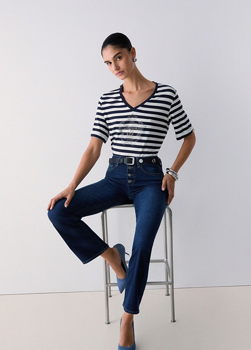 Yüksek Bel Bootcut Jean