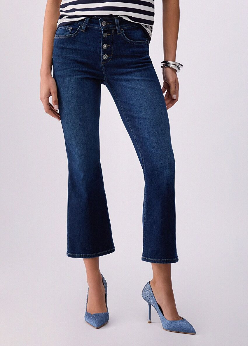 Yüksek Bel Bootcut Jean
