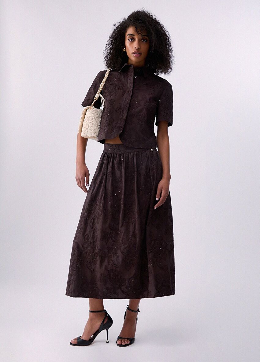 Kahverengi Uzun Kollu Gömlek