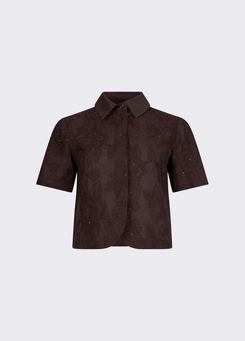 Kahverengi Uzun Kollu Gömlek