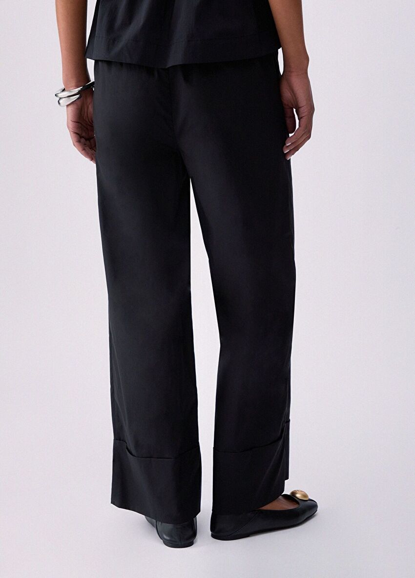 Flare Poplin Pantolon