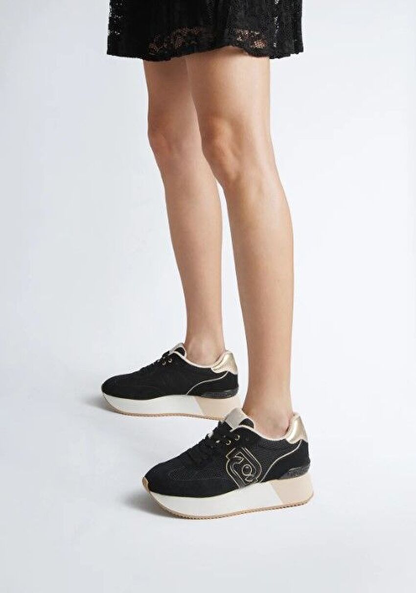 Siyah / Altın Sneaker