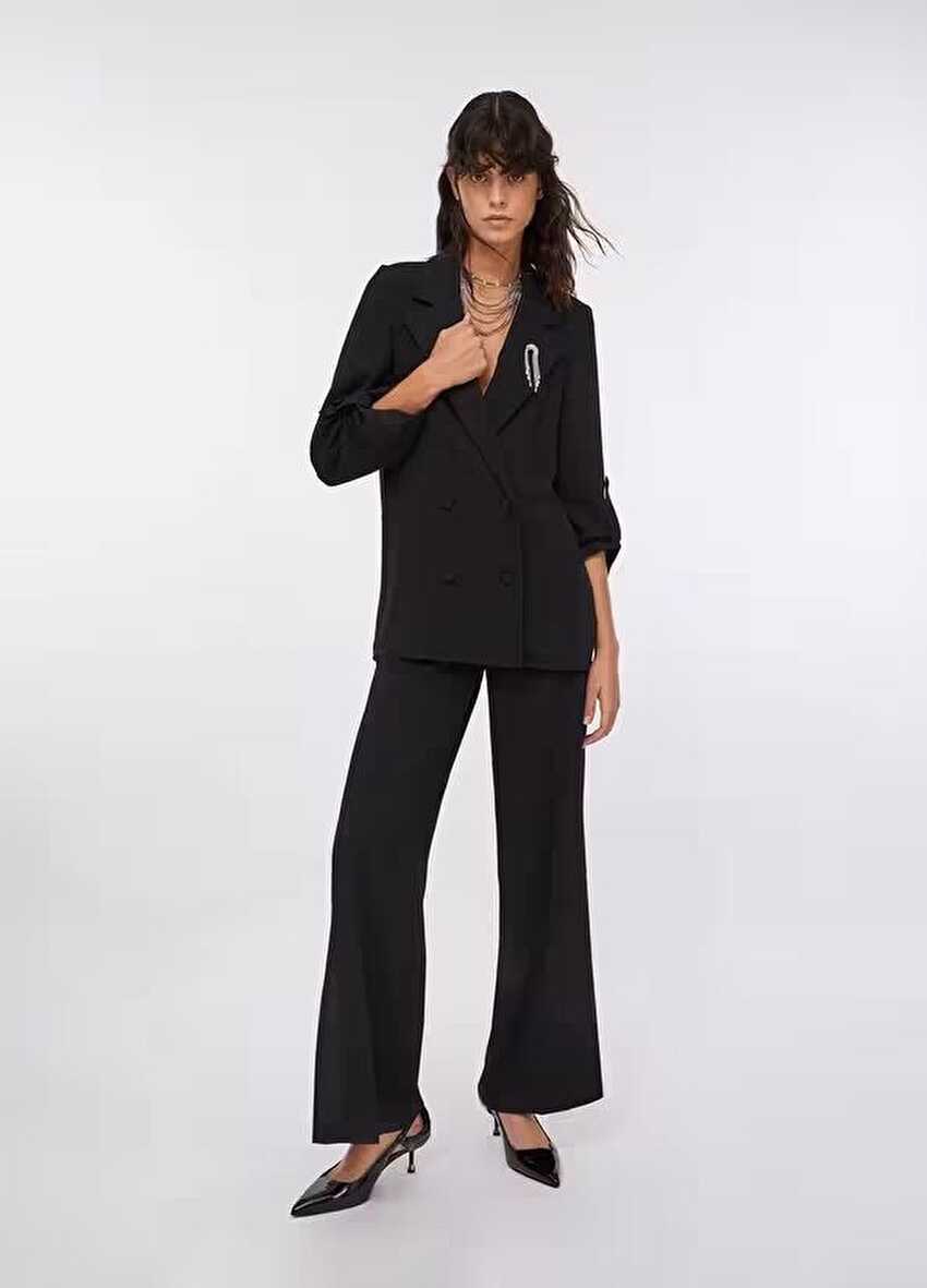 Saten Blazer Ceket