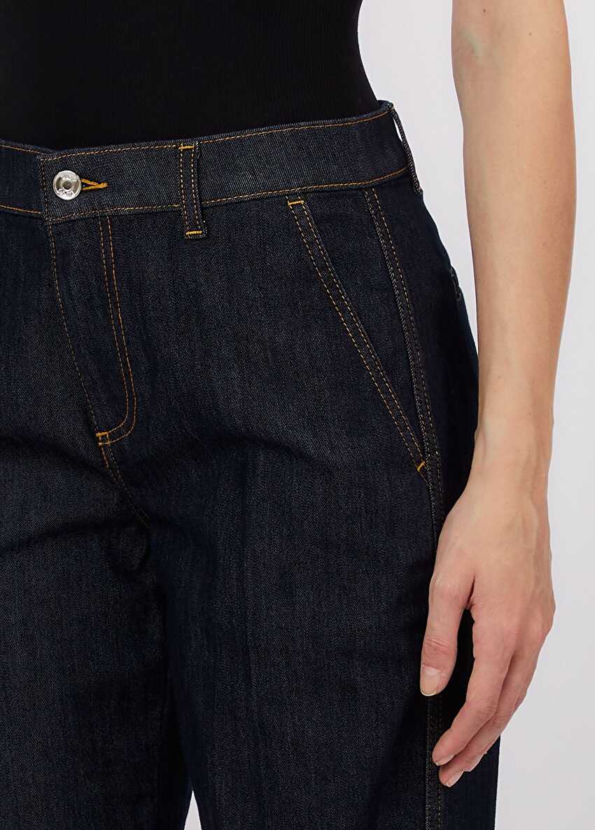 Koyu Mavi Straight Fit Jean Pantolon