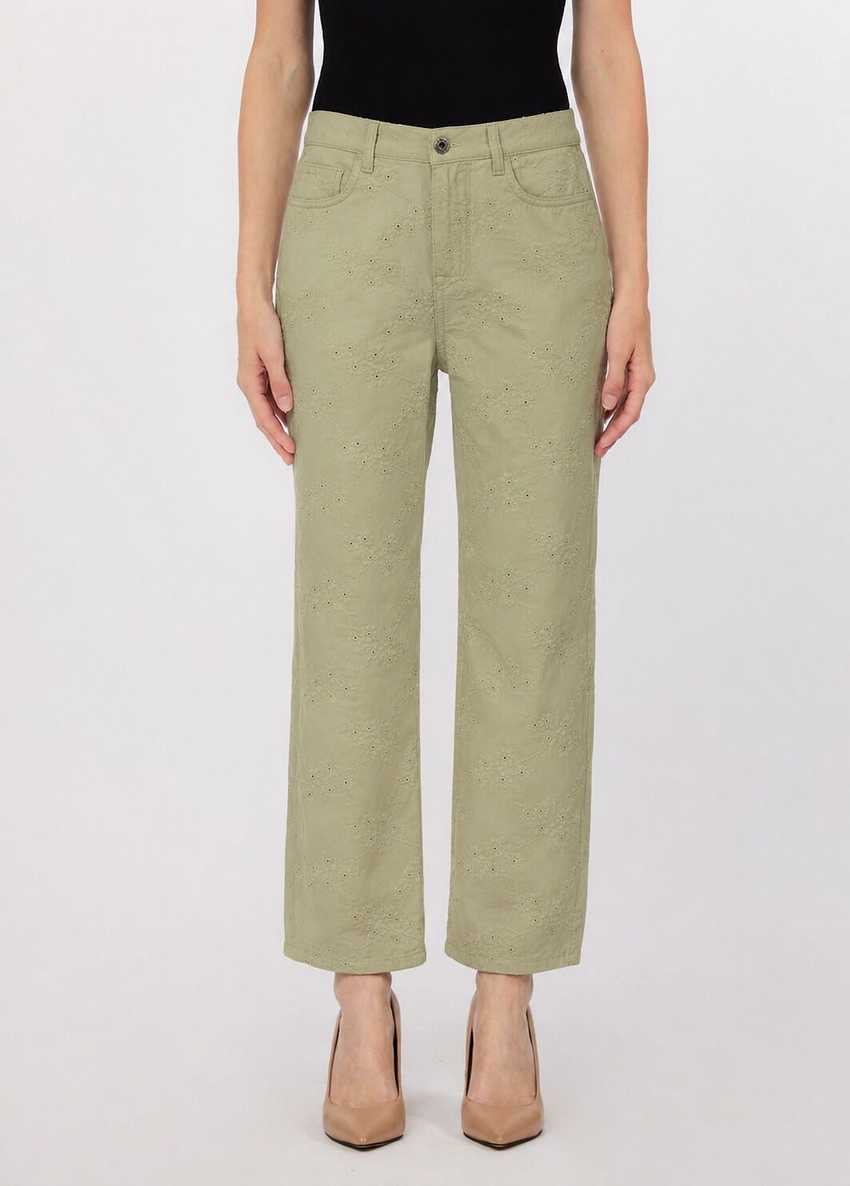 Mikro Delikli Wide Leg Pantolon