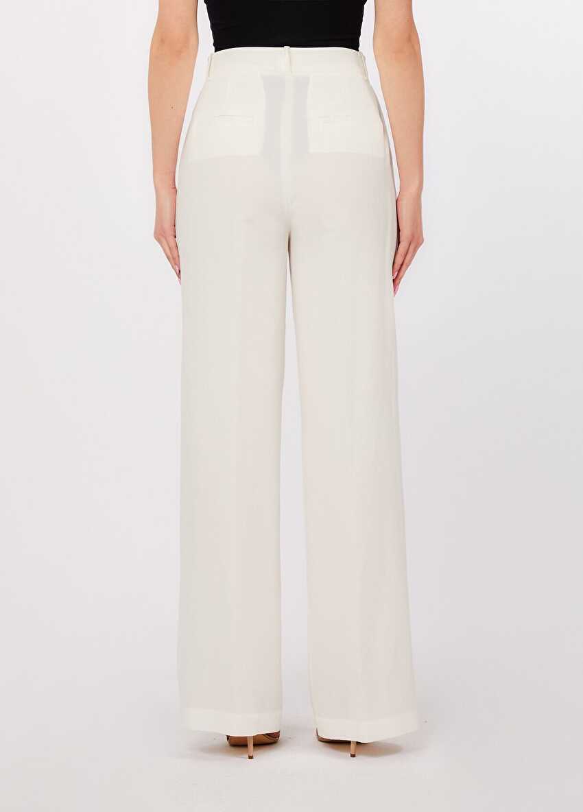 Yüksek Bel Wide Leg Pantolon