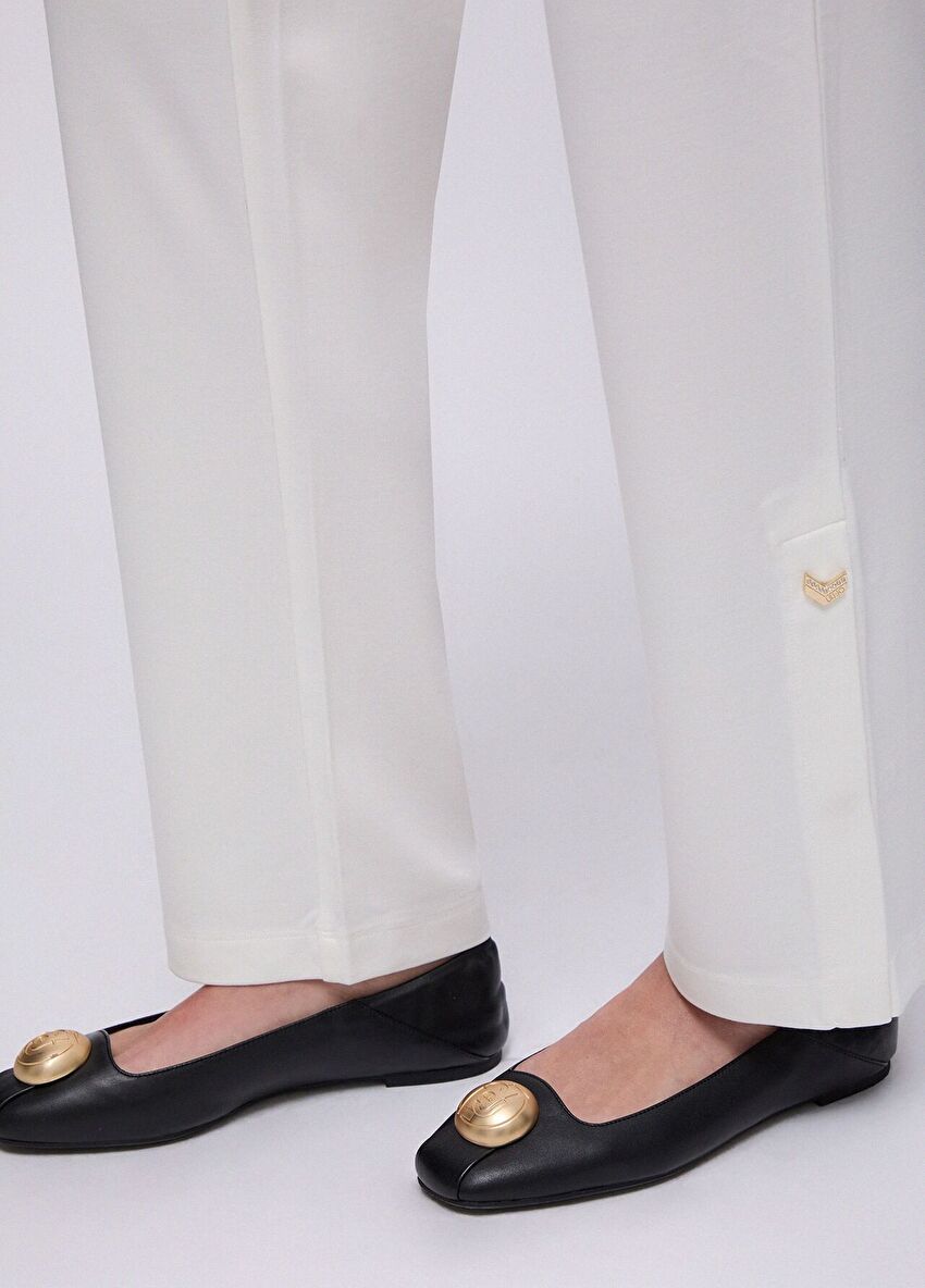 Beyaz Jersey Pantolon
