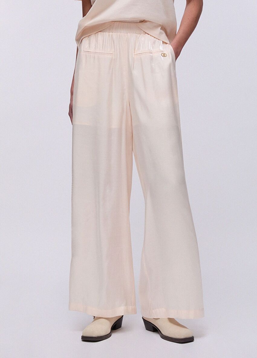 Flare Saten Pantolon