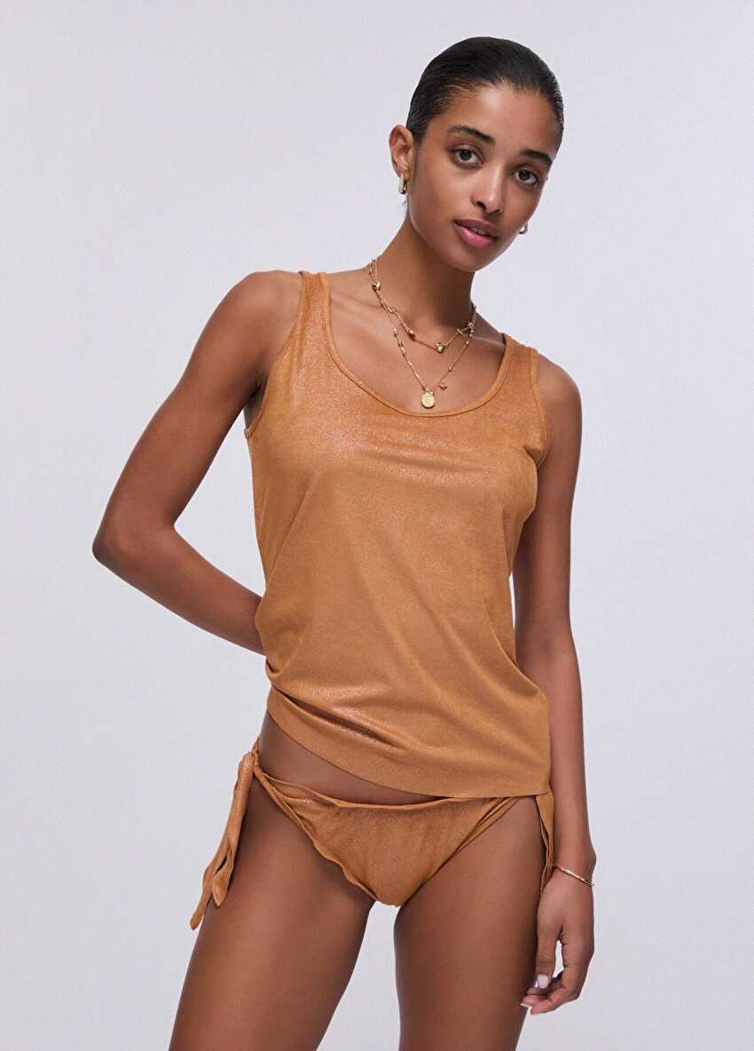 Parlak Jersey Top