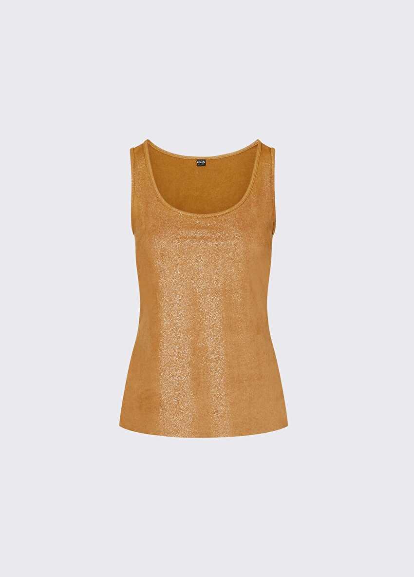 Parlak Jersey Top