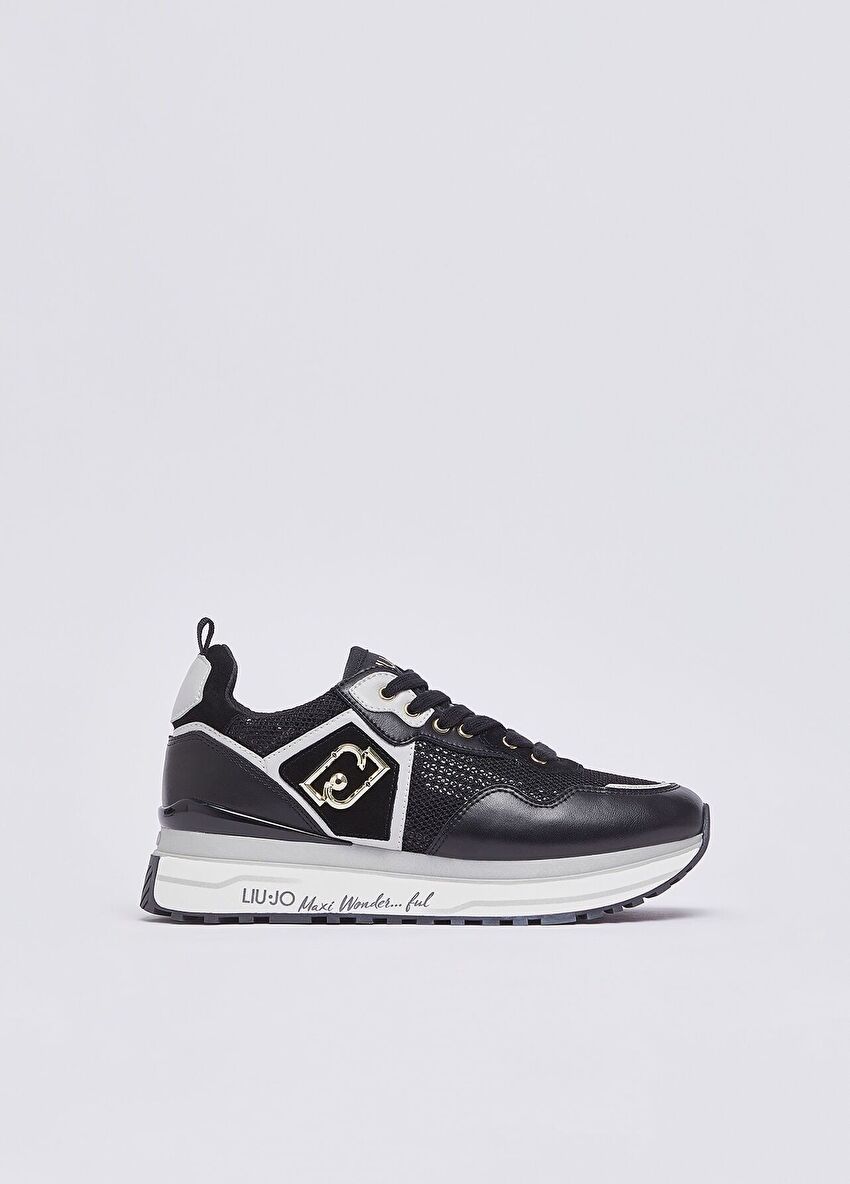 Payet detaylı file platform sneaker