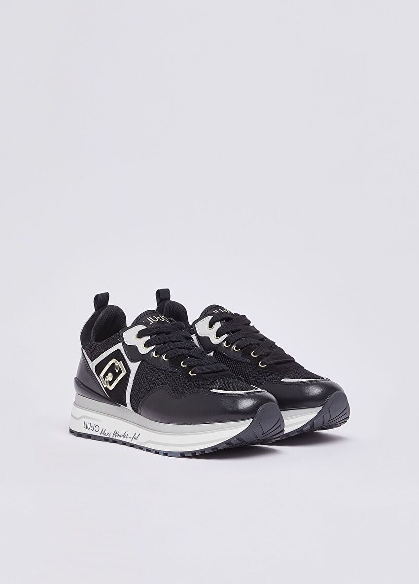 Payet detaylı file platform sneaker