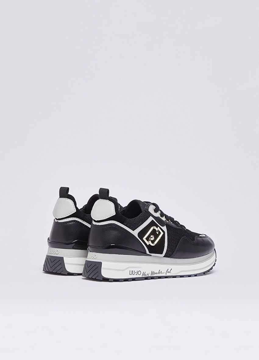 Payet detaylı file platform sneaker