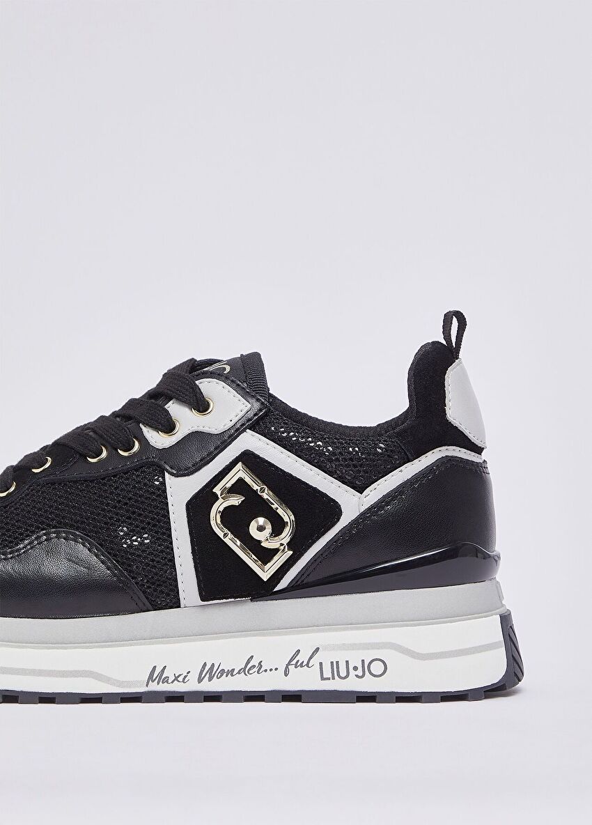 Payet detaylı file platform sneaker