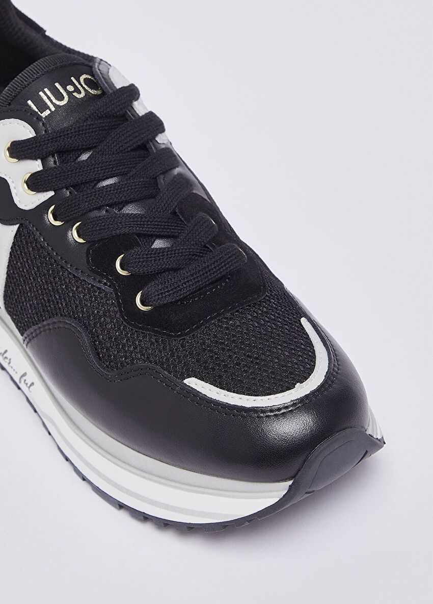 Payet detaylı file platform sneaker
