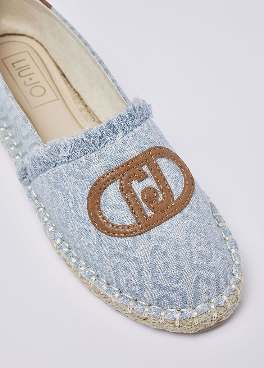 Denim Jakarlı Espadril