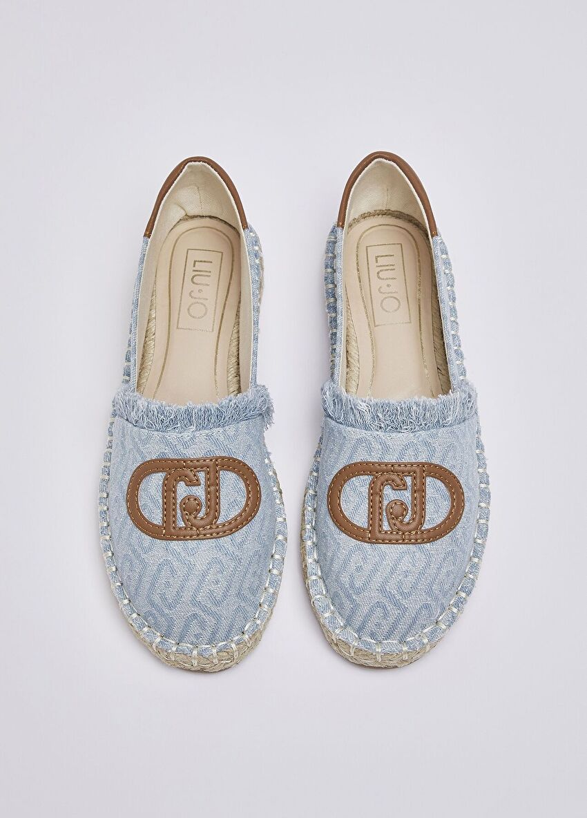Denim Jakarlı Espadril