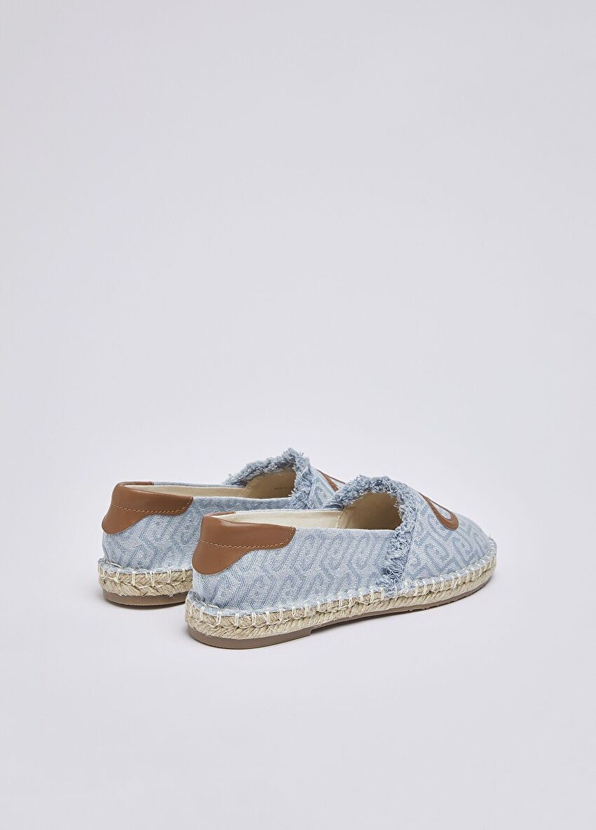 Denim Jakarlı Espadril