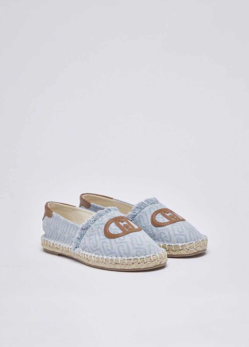 Denim Jakarlı Espadril