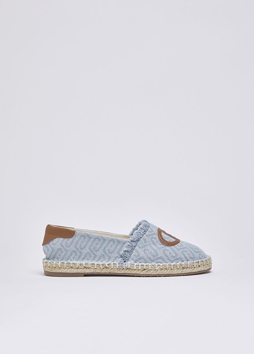 Denim Jakarlı Espadril
