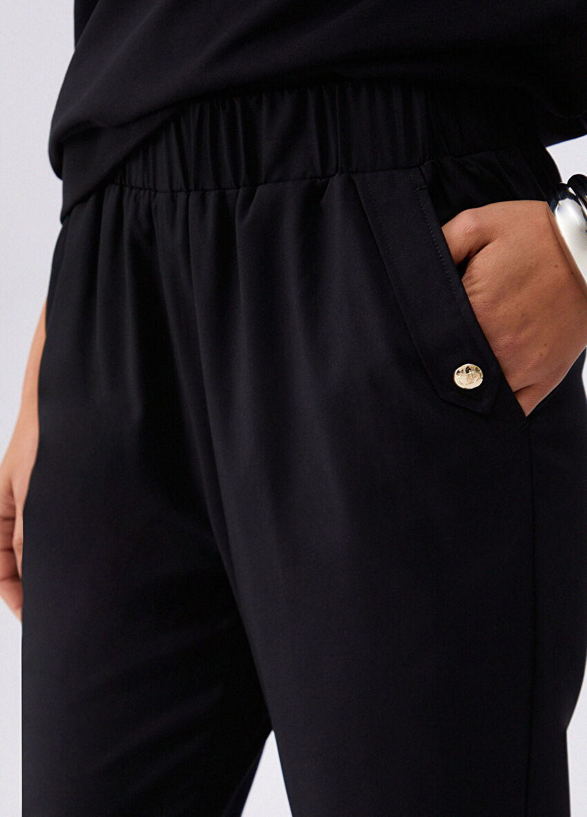 Katlı Paça Slim Fit Pantolon