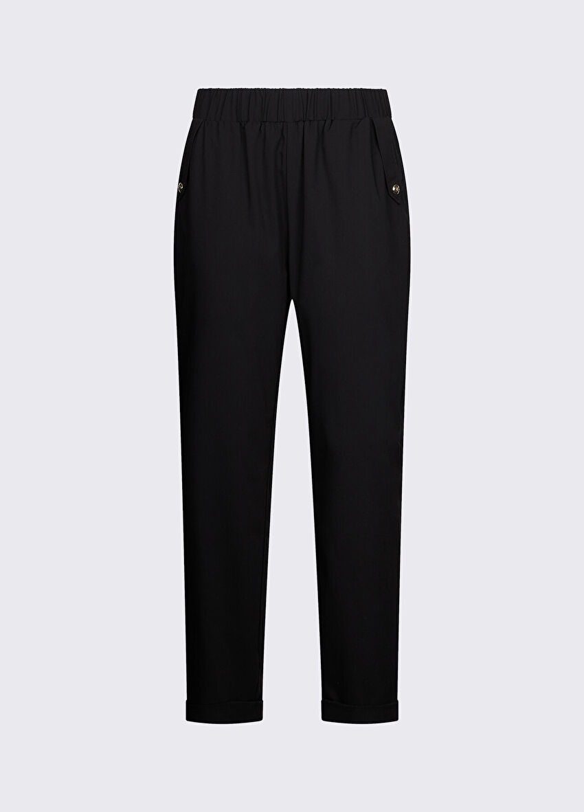 Katlı Paça Slim Fit Pantolon