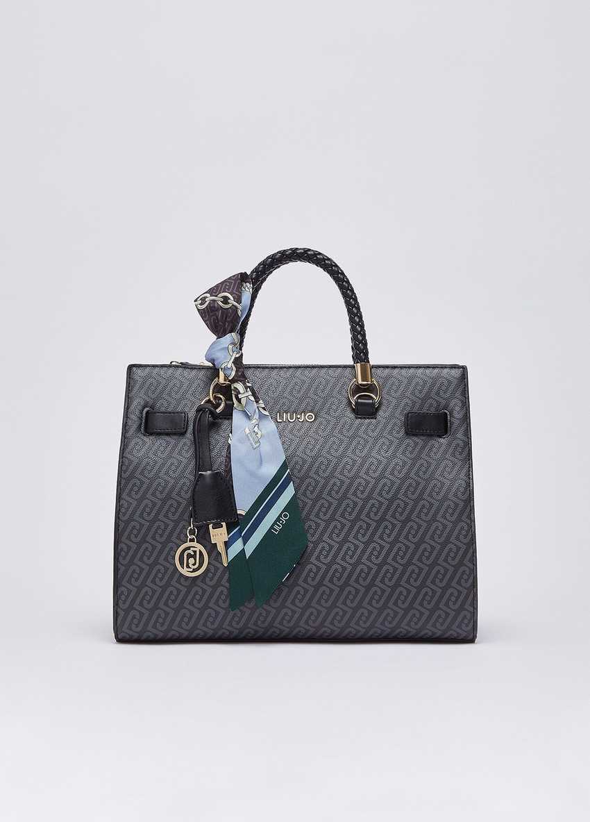 Fularlı Orta Boy Satchel Çanta