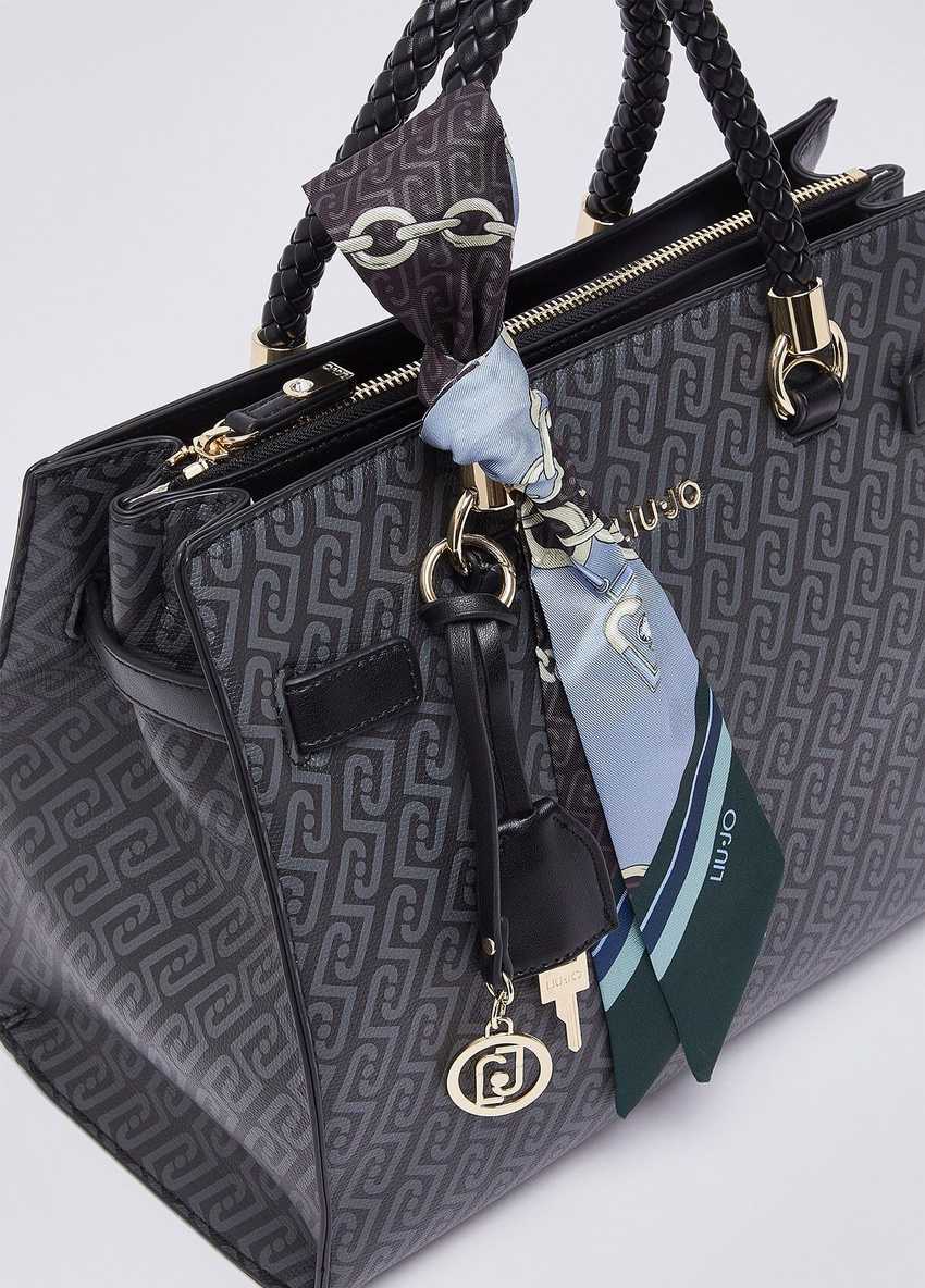Fularlı Orta Boy Satchel Çanta