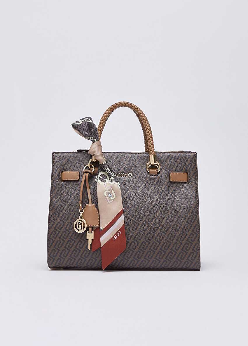 Fularlı Orta Boy Satchel Çanta