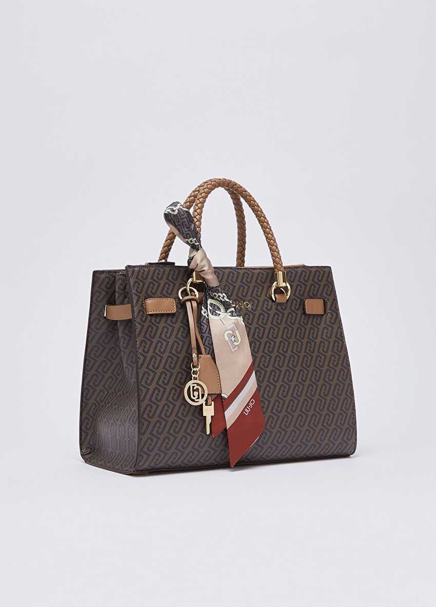 Fularlı Orta Boy Satchel Çanta