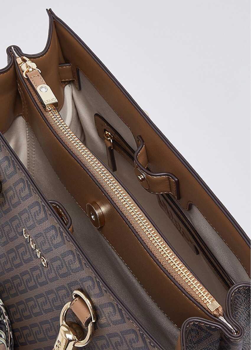 Fularlı Orta Boy Satchel Çanta