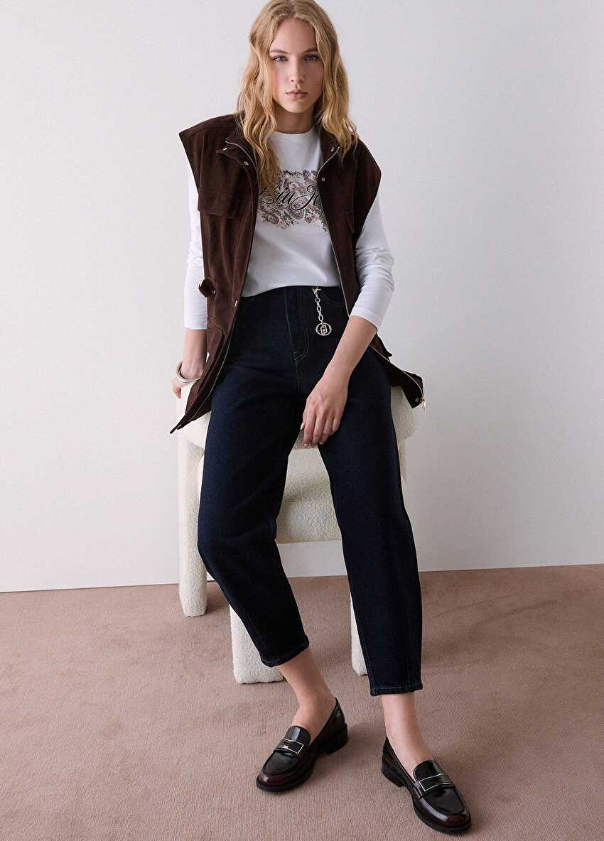 Yüksek Bel Boyfriend Jean