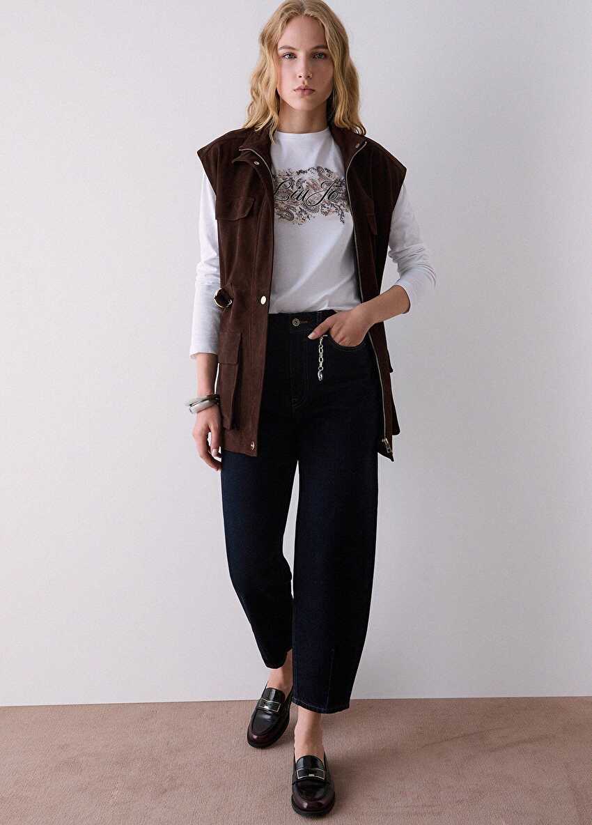 Yüksek Bel Boyfriend Jean