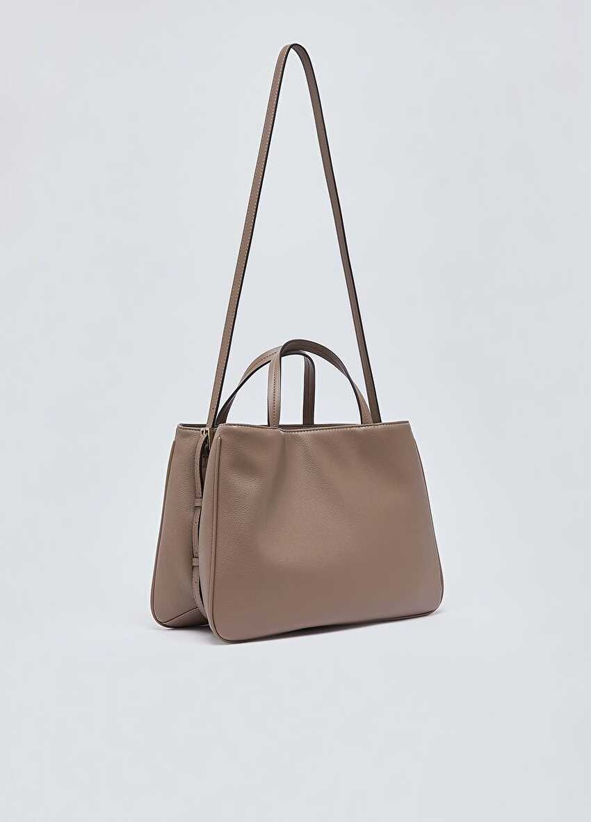 Kahve Orta Boy Satchel Çanta