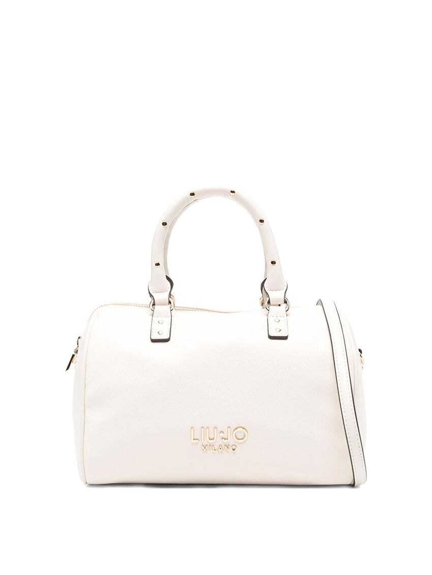 Krem Küçük Satchel Çanta