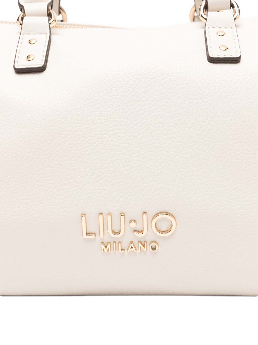 Krem Küçük Satchel Çanta