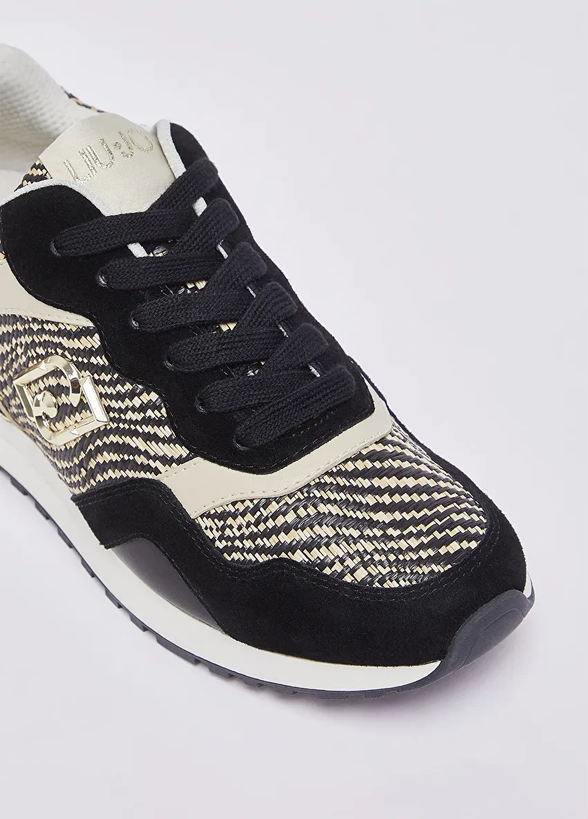 Rafya detaylı sneaker