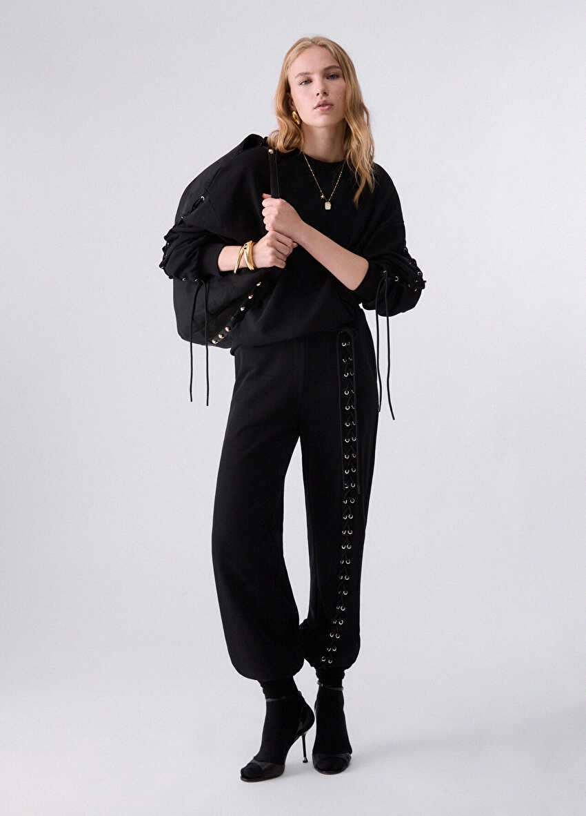 Bağcıklı Sweatshirt