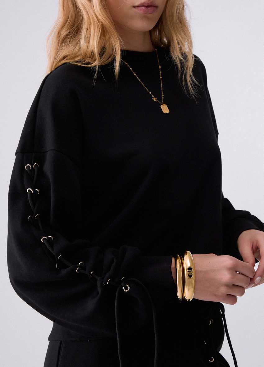 Bağcıklı Sweatshirt