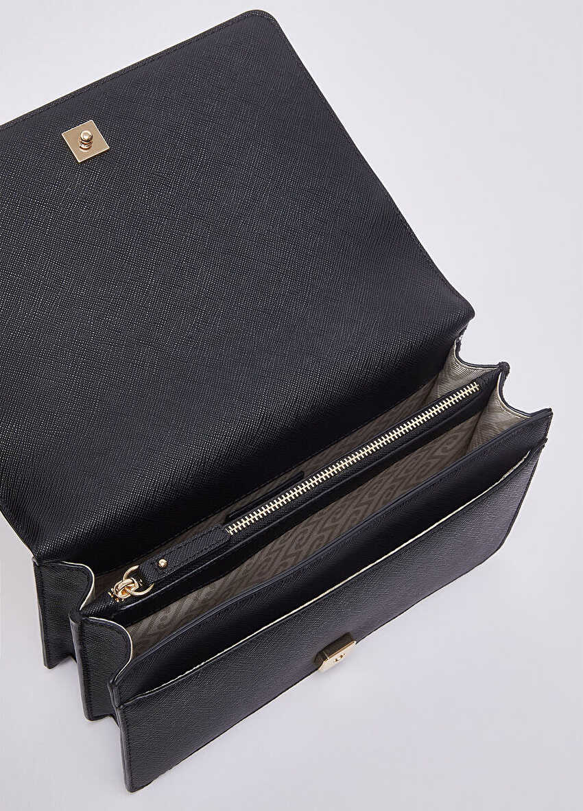 Siyah Orta Boy Crossbody